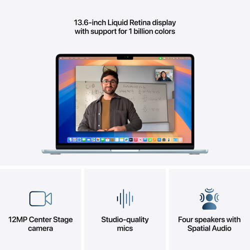 Apple 13" MacBook Air (M4, Sky Blue)