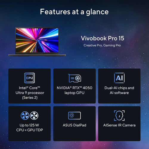ASUS 15.6" Vivo book Pro 15 Laptop