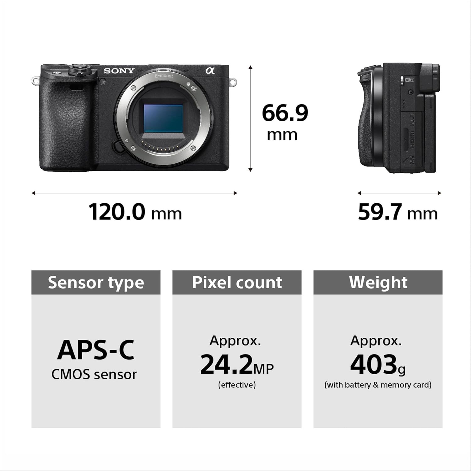Sony Alpha ILCE-6400L 24.2MP Mirrorless Camera